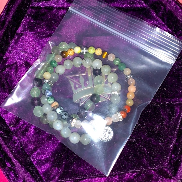 New Handmade Capricorn Zodiac Healing Stack Natural Stone Bracelet Set(Set of 3) - Picture 13 of 16